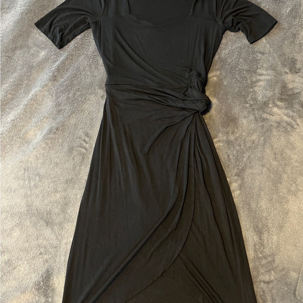 Maurices Black Wrap Dress